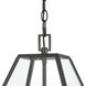 Tangent 3 Light 16 inch Matte Black Pendant Ceiling Light