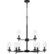 Sean Lavin Zire 9 Light 32 inch Midnight Black Chandelier Ceiling Light
