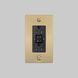 1G Duplex 125 Brass Outlet, GFCI
