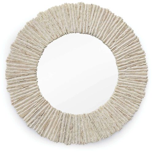 Slate 36 X 36 inch Natural Mirror, Round