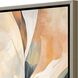 Abstract Collection Brushed Silver Floater Frame Canvas
