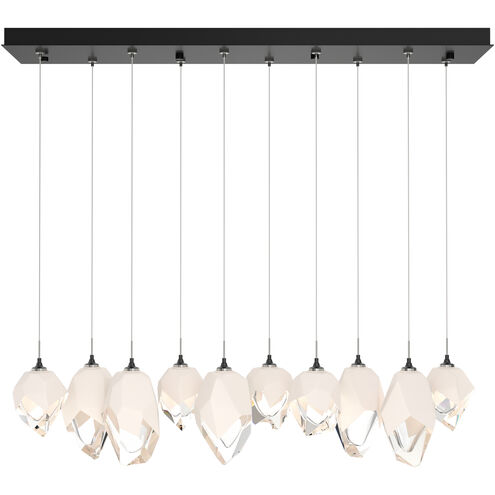 Chrysalis 10 Light 10.1 inch Ink Pendant Ceiling Light in White Crystal