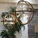 Morning Star 10 Light 30 inch Aged Fir with Chrome Chandelier Ceiling Light
