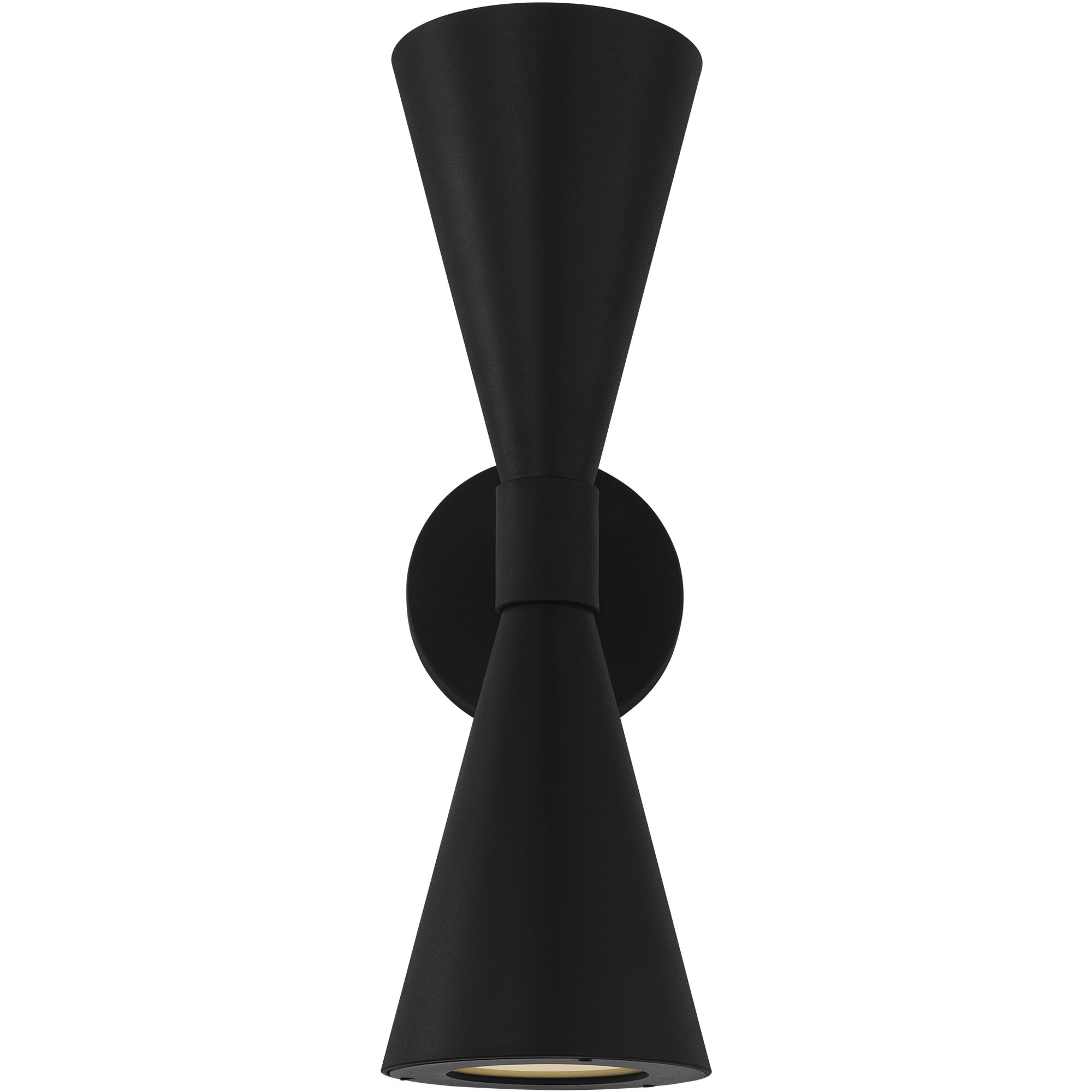 AERIN Albertine 2 Light 18 inch Textured Black Outdoor Wall Sconce