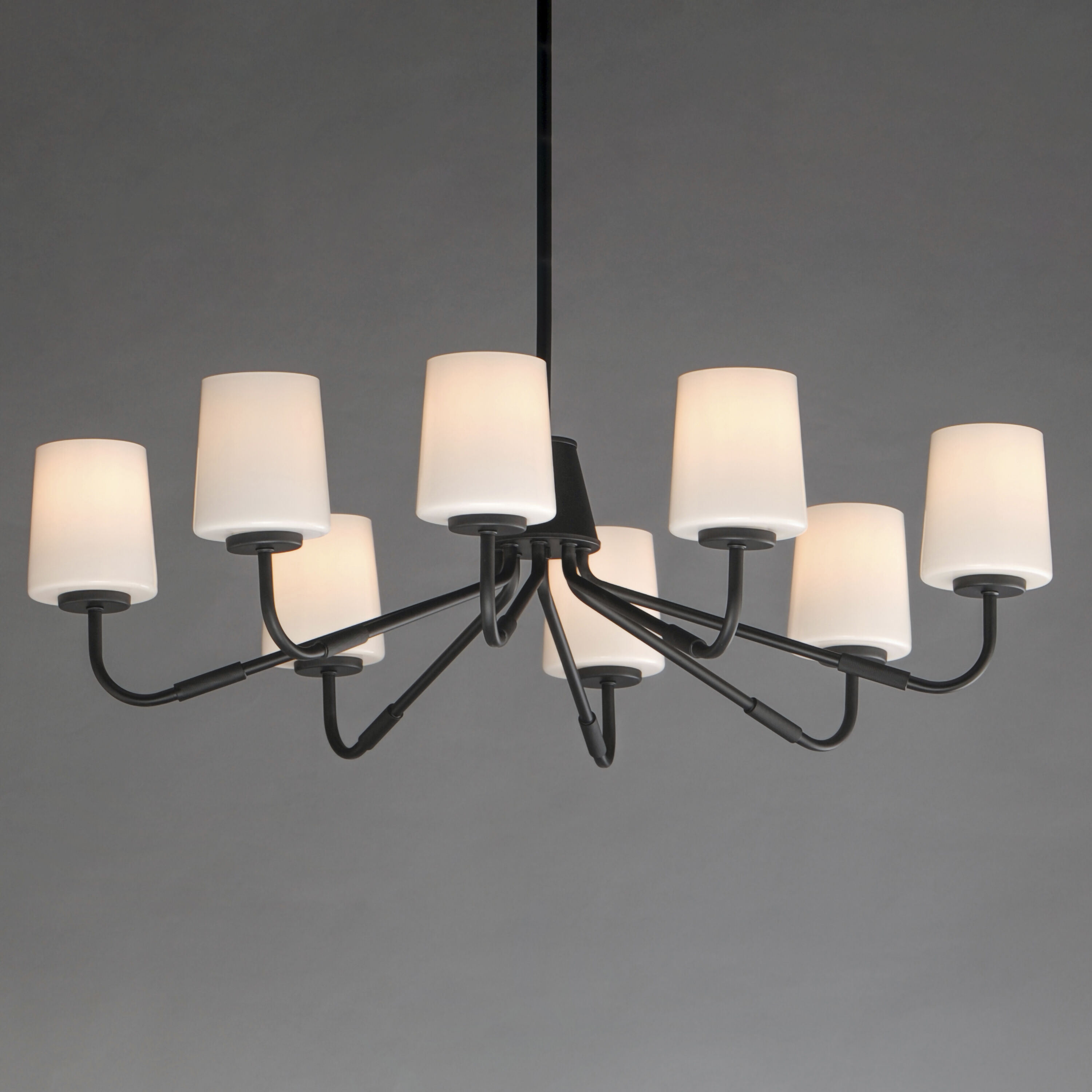 Durham 8 Light 34.25 inch Black Chandelier Ceiling Light