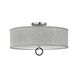 Galerie Link 4 Light 23.75 inch Brushed Nickel Semi-Flush Mount Ceiling Light
