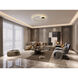 Miracle LED 23.6 inch Satin Dark Gray Semi-Flush Mount Ceiling Light
