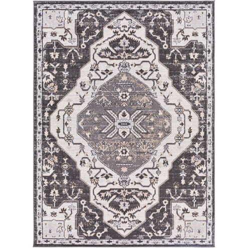 Cesar 84 X 63 inch Charcoal; Multicolored Rug in 5 x 8
