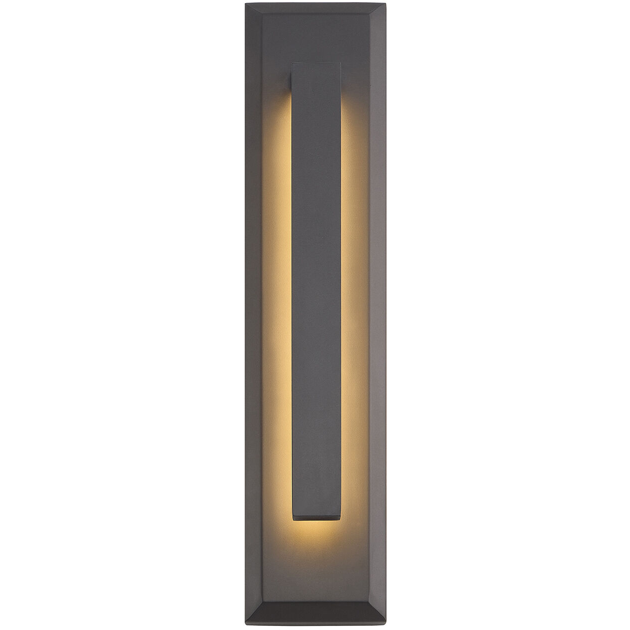 Zurich 21 inch Matte Black Outdoor Wall Sconce in 3.5" D x 4.5" W x 21" H, EVOLV
