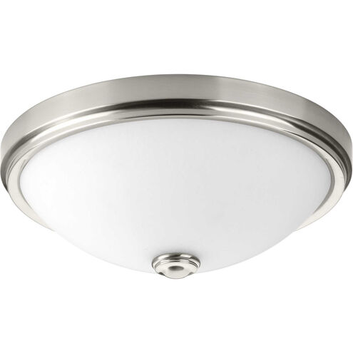 LED Alabaster LED 19 inch Brushed Nickel Flush Mount Ceiling Light, Progress LED