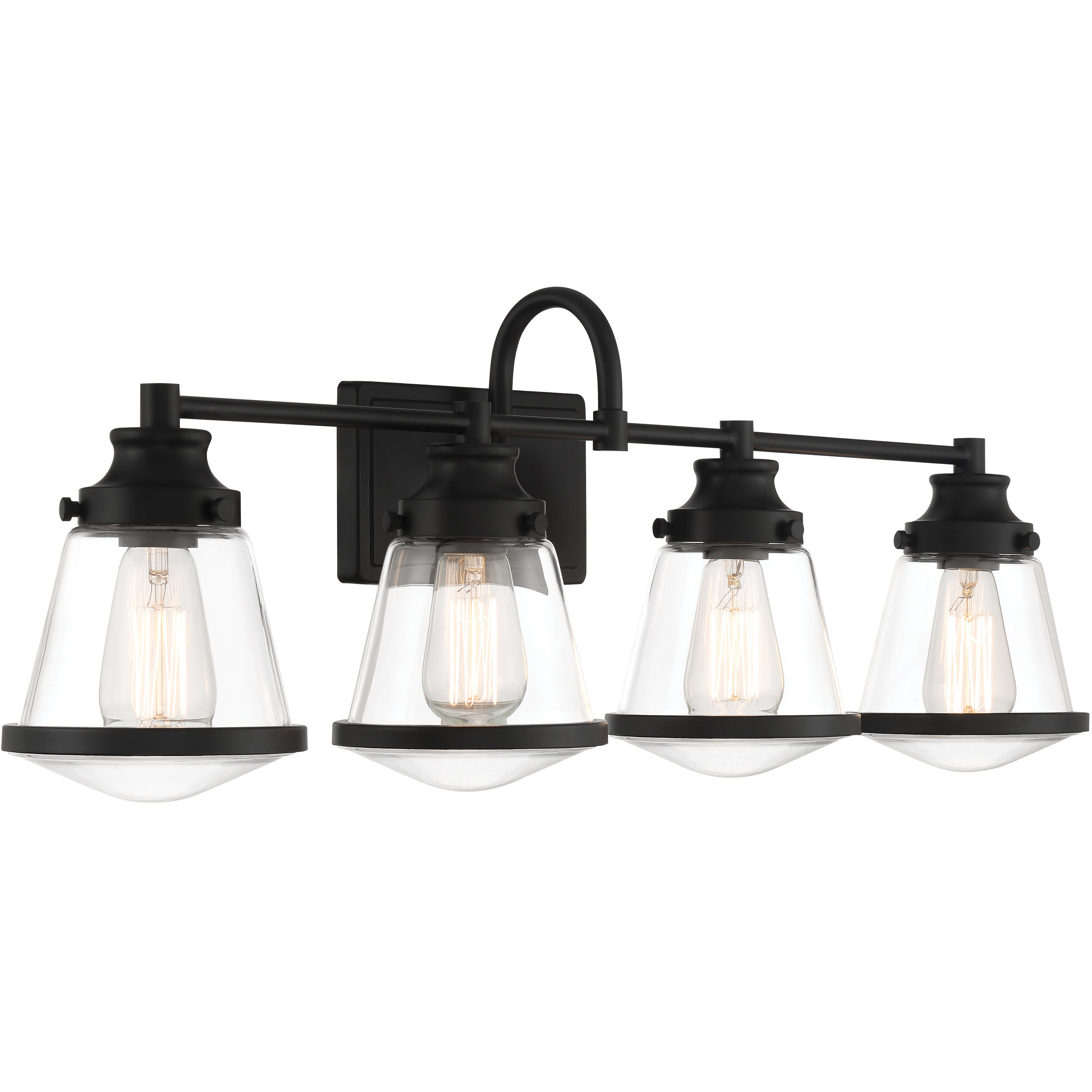 Mannsdale 4 Light 33 inch Coal Bath Vanity Wall Light