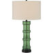 Balsam 32 inch 150 watt Green and Glossy Black Table Lamp Portable Light
