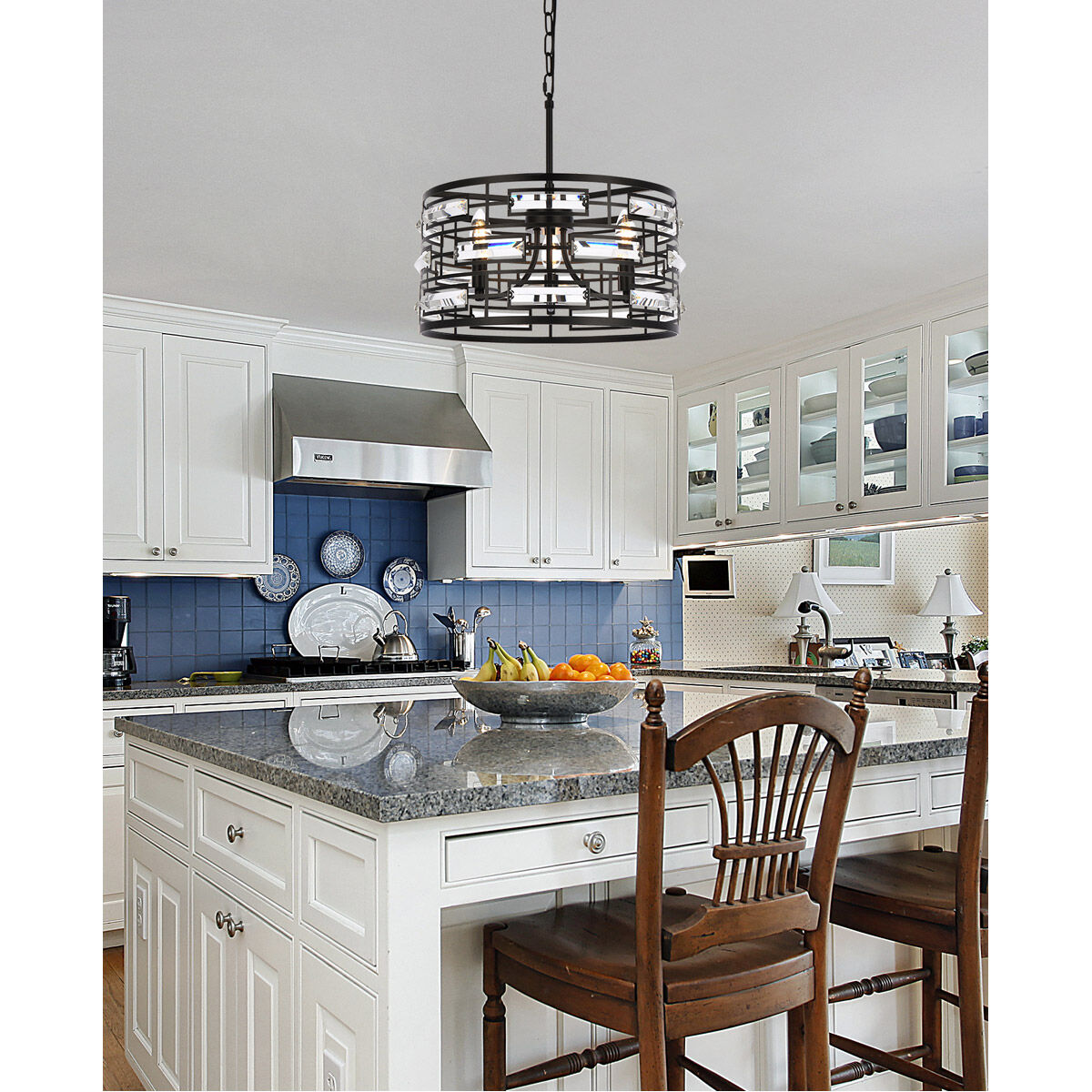 Kennedy 3 Light 17 inch Black Pendant Ceiling Light