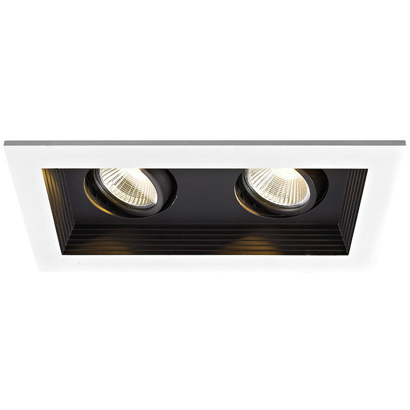 Mini LED Multiple Spots LED Black Multiple Recessed Trim in Flood, 3000K, Non-IC Airtight New Construction