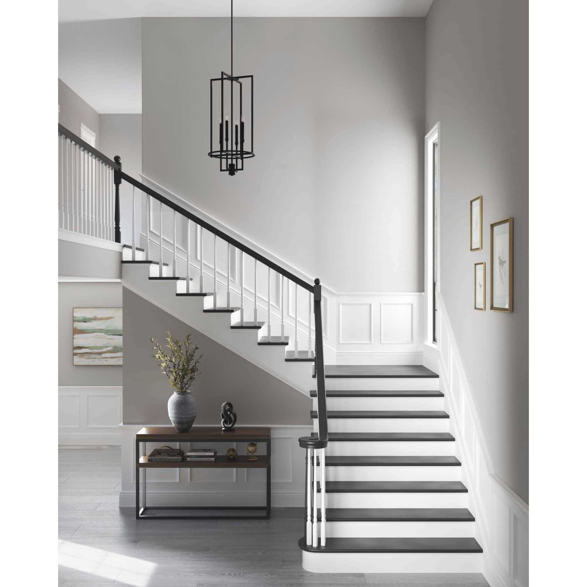 Elara 4 Light 15 inch Matte Black Foyer Light Ceiling Light