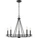 Jody 5 Light 26.5 inch Matte Black Chandelier Ceiling Light