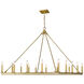 Barclay 16 Light 45 inch Olde Brass Chandelier Ceiling Light