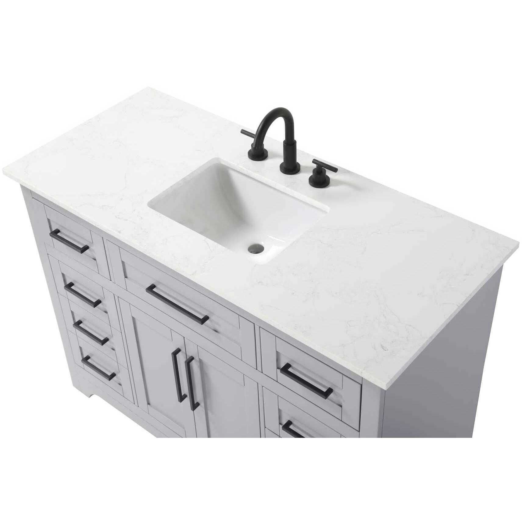 Remington 48 X 35 inch Grey Bathroom Vanity Cabinet