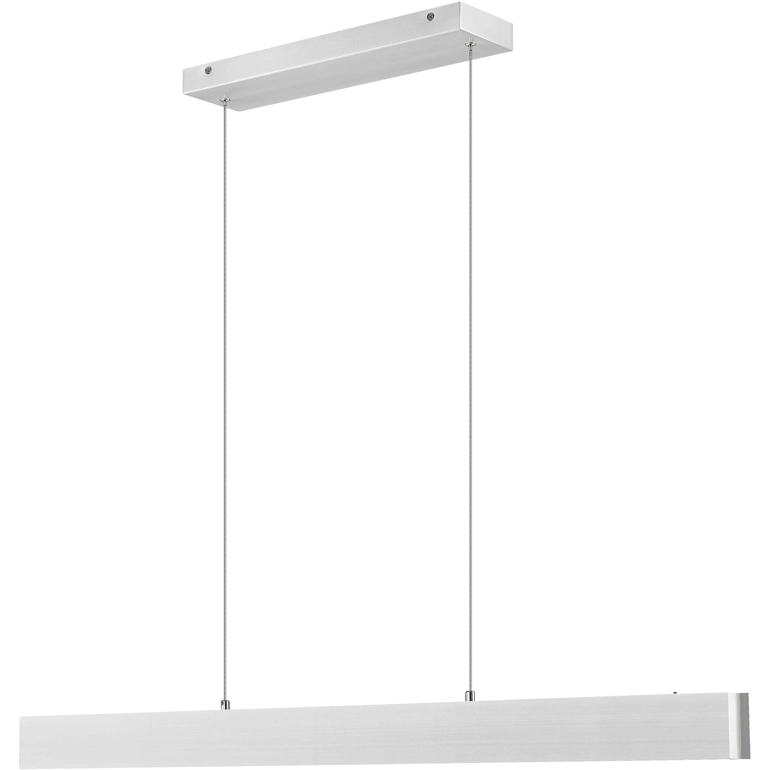 Hudson Linear Chandelier Ceiling Light in Brushed Nickel