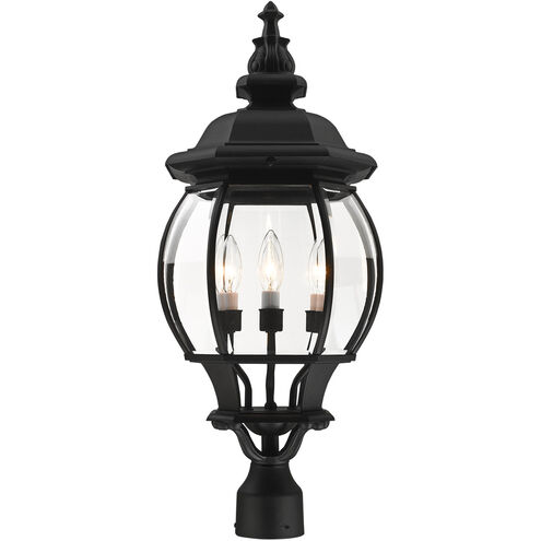 Frontenac 4 Light 27 inch Textured Black Outdoor Post Top Lantern