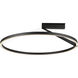 Roda LED 31.5 inch Black Semi-Flush Mount Ceiling Light