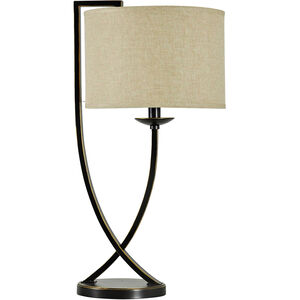 Signature 29 inch 100 watt Madison Bronze Table Lamp Portable Light