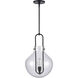 Monica 1 Light 13 inch Matte Black Pendant Ceiling Light