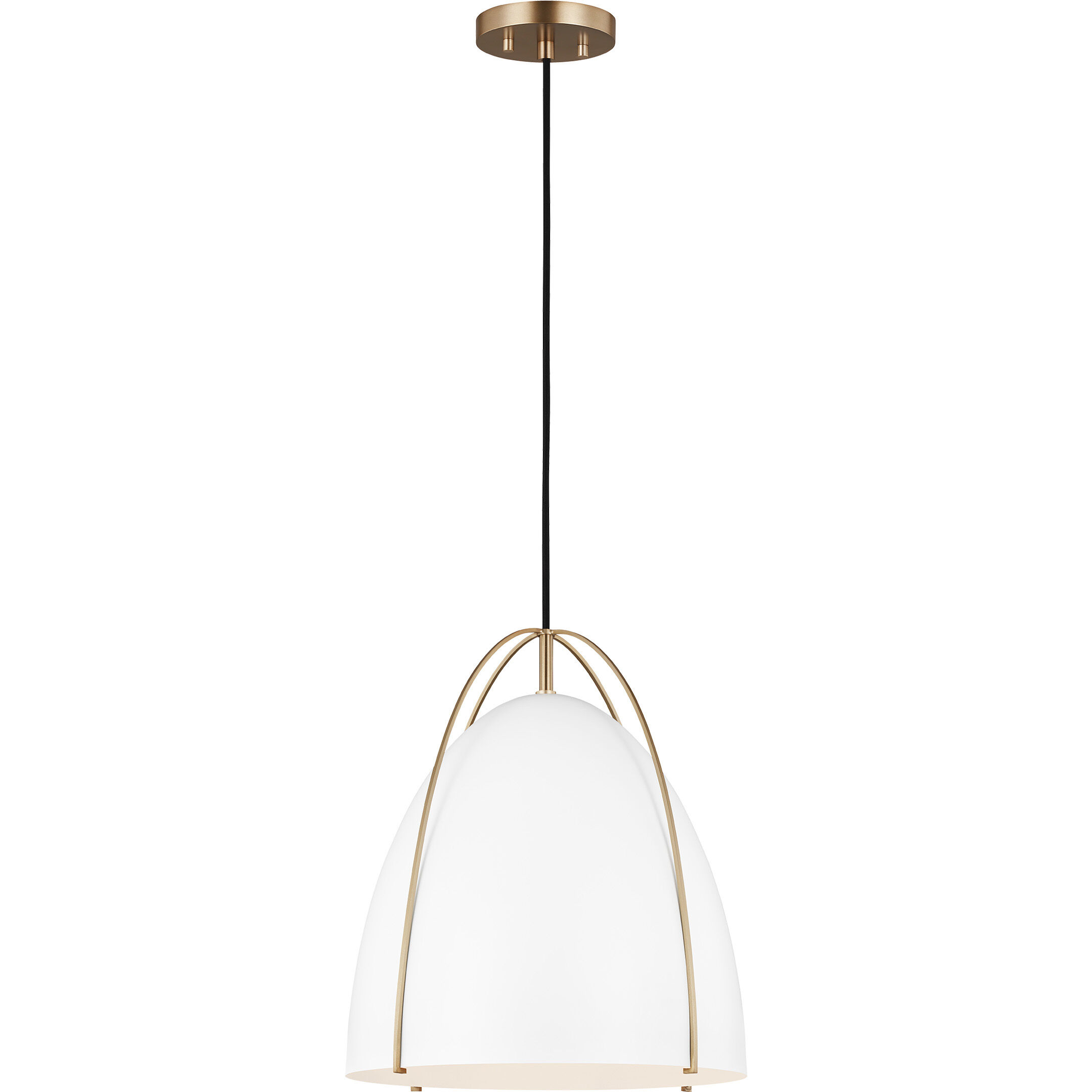Sean Lavin Norman Pendant Ceiling Light in Satin Brass