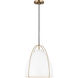 Sean Lavin Norman 1 Light 13.38 inch Satin Brass Pendant Ceiling Light