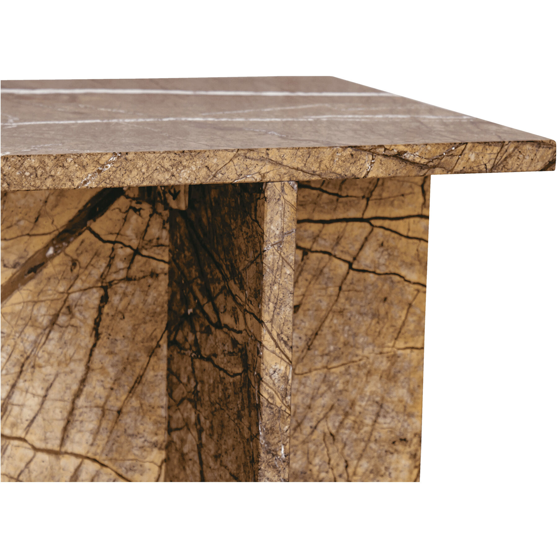 Blair 20 X 14 inch Gold Accent Table, Outdoor Use