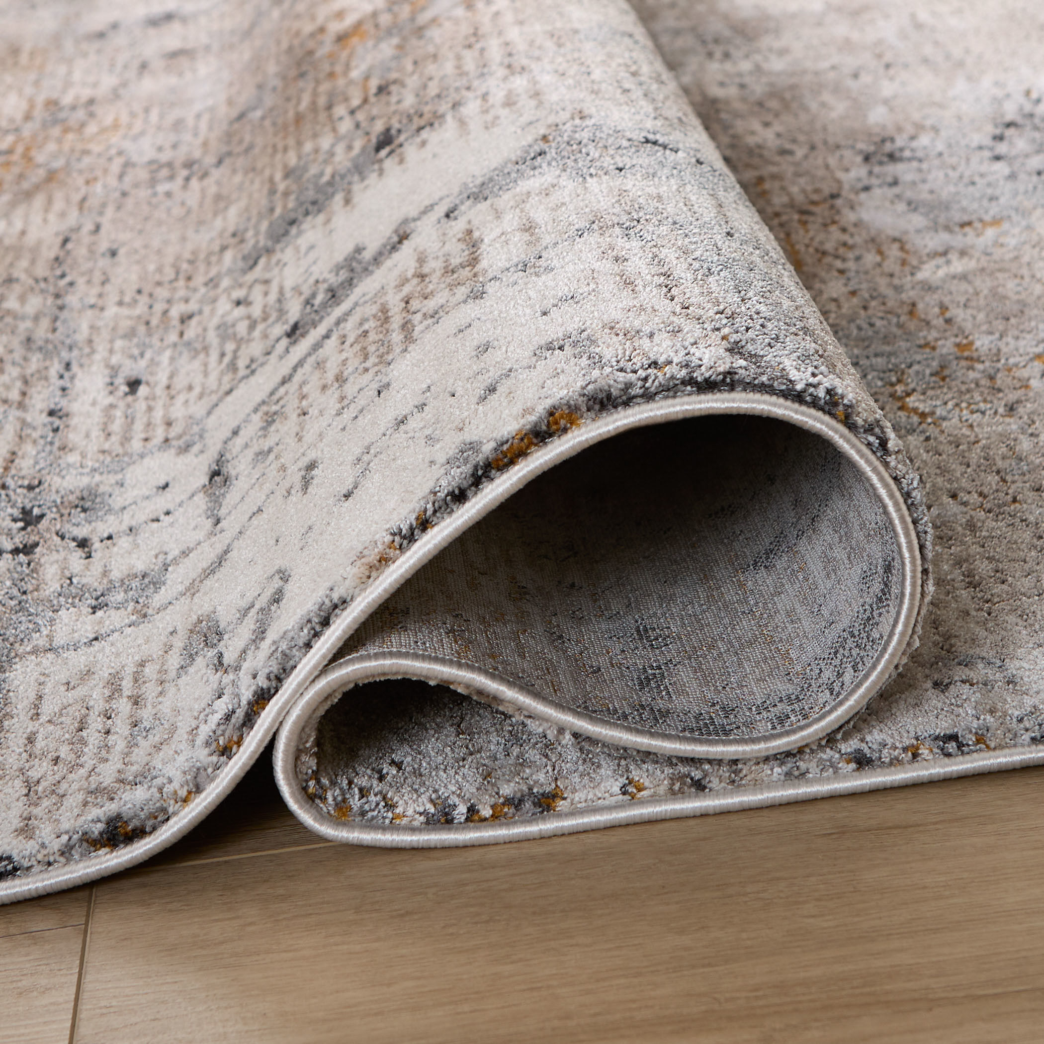 Hadim 130 X 94 inch Black/Grey Rug in 8 x 11