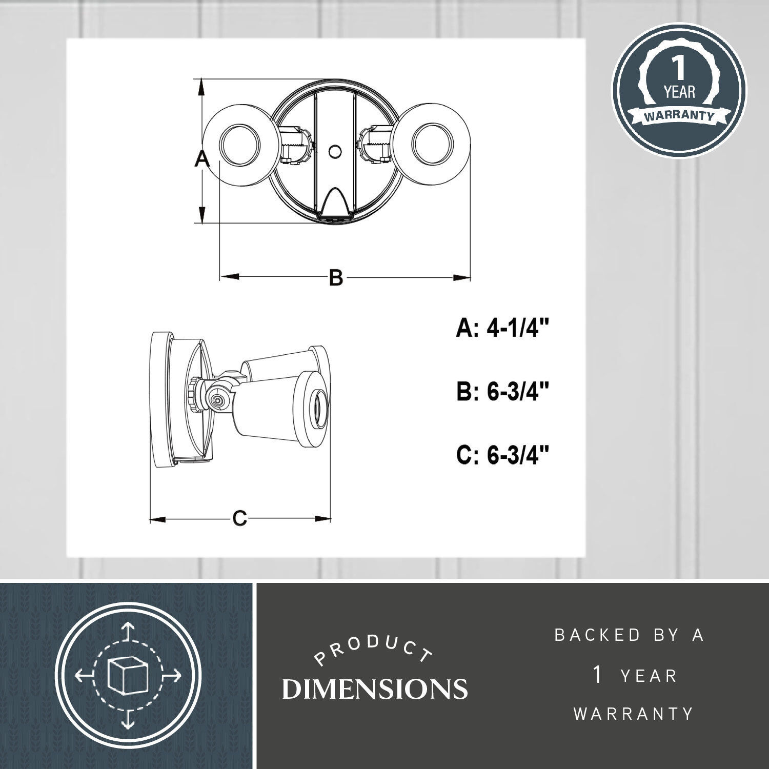 Outdoor Security LED 4.25 inch White Outdoor Security