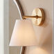 Transitional 1 Light 8 inch Natural Brass Wall Sconce Wall Light