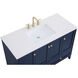 Sommerville 48 X 22 X 34 inch Blue Vanity Sink Set