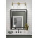 Downtown Urban Crown Point 3 Light 23.88 inch Brushed Brass Bath Vanity Light Wall Light in Deco Swirl