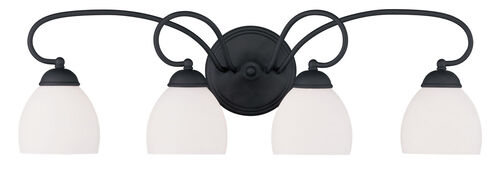 Brookside 4 Light 31 inch Black Bath Vanity Wall Light