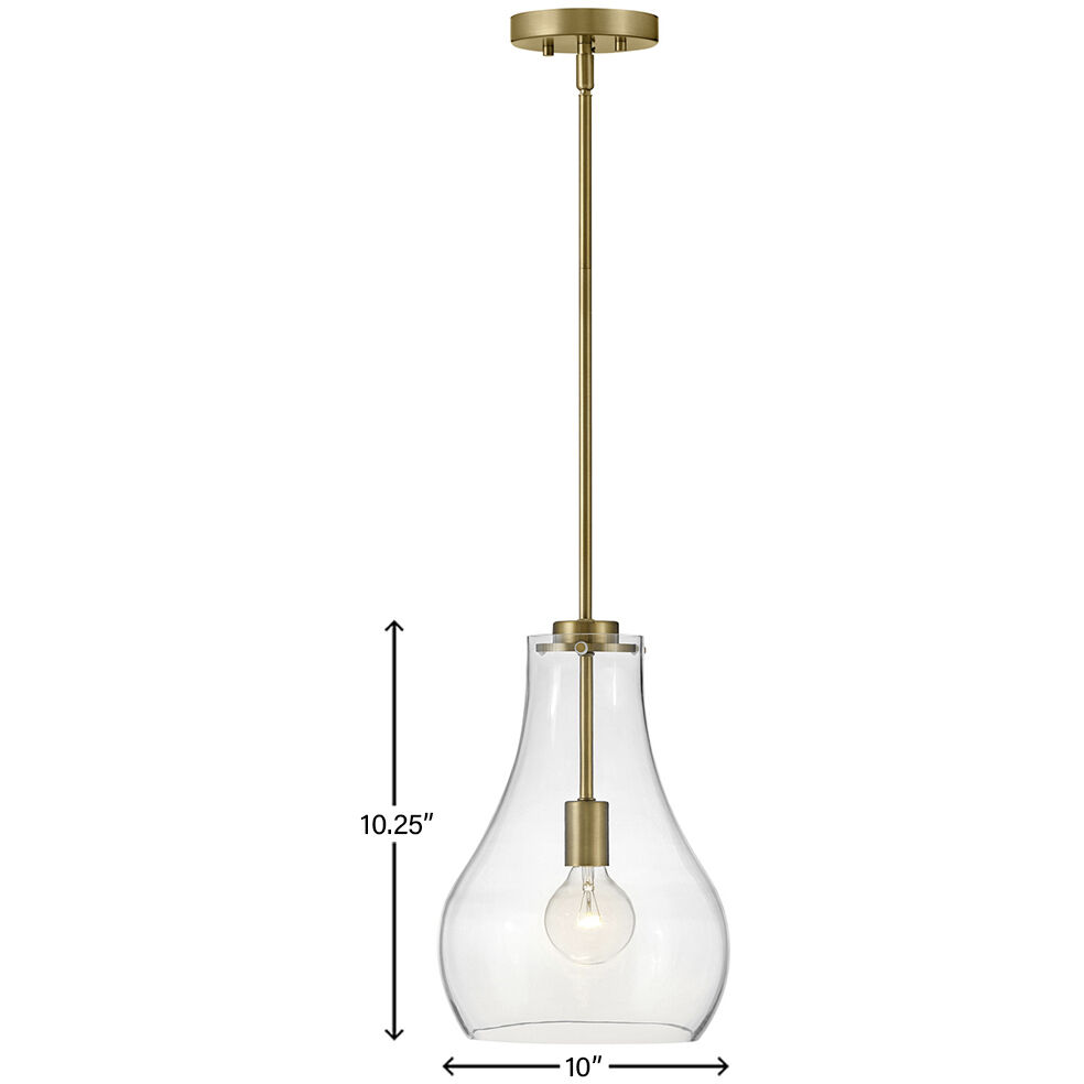 Frankie LED 10 inch Lacquered Brass Pendant Ceiling Light