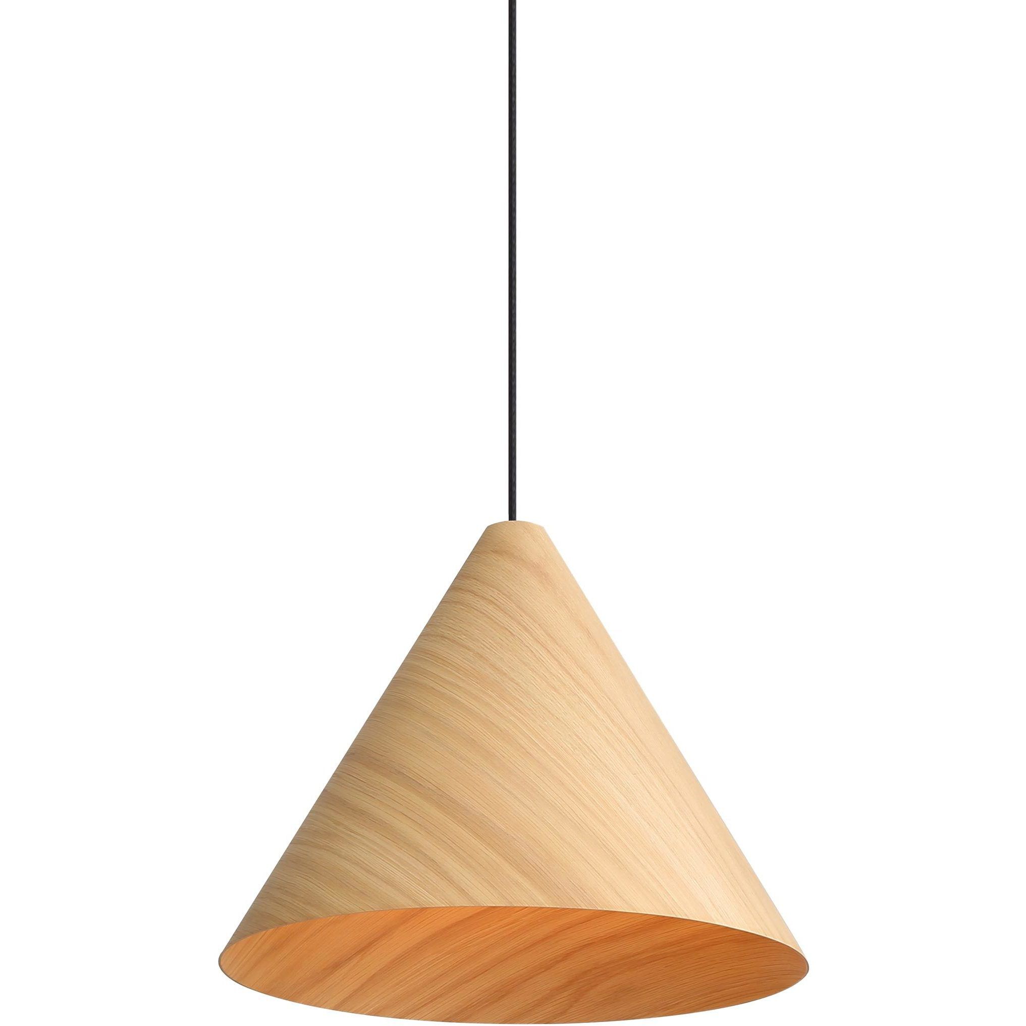 Conique Pendant Ceiling Light in Light Walnut