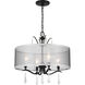 Laurel Estate 4 Light 20 inch Coal Semi Flush Ceiling Light