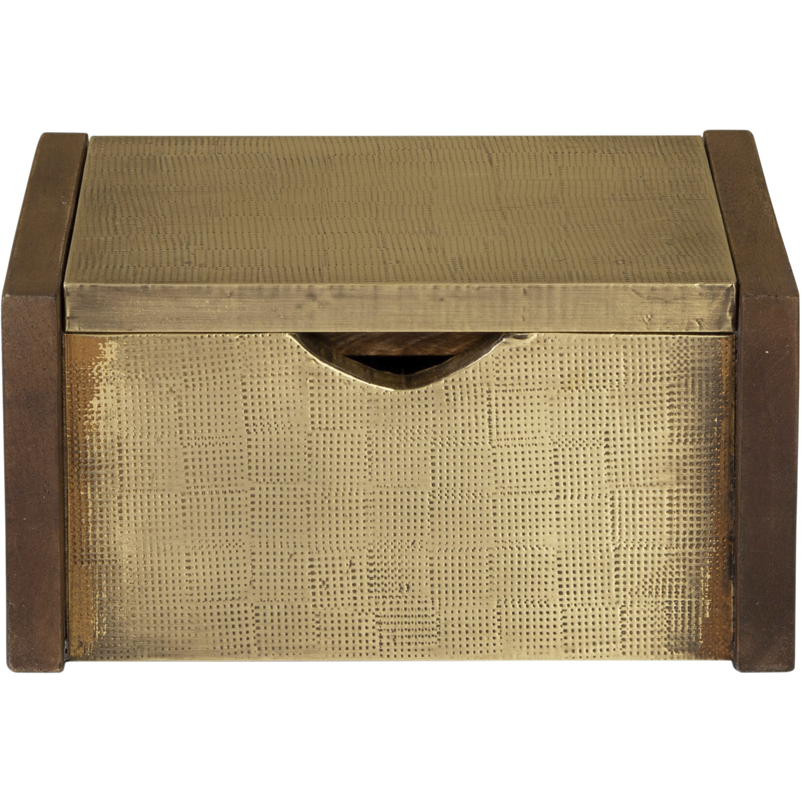 Dorsey 9 X 8 inch Walnut with Aged Brass Box