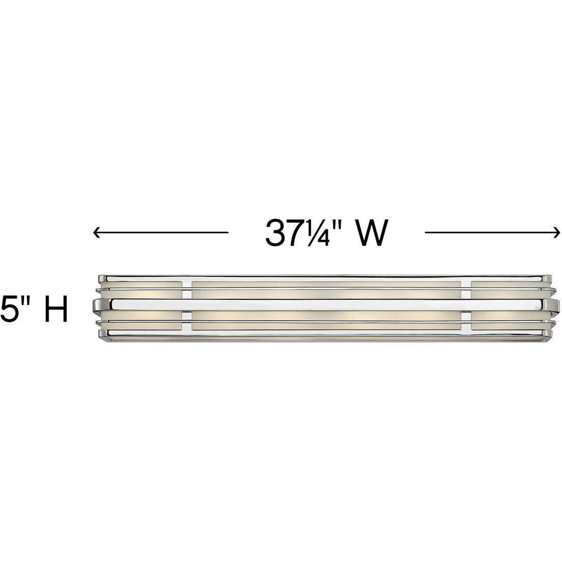 Winton 6 Light 37.25 inch Chrome Vanity Light Wall Light