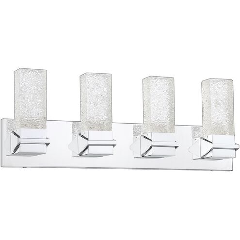Ice 4 Light 26 inch Chrome Vanity Light Wall Light