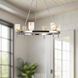 Lucian 6 Light 31.5 inch Polished Nickel/Alabaster Chandelier Ceiling Light in Alabaster Shade