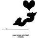 Angel Wings with Heart Copper Cookie Cutter