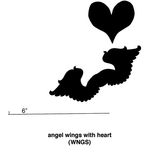 Angel Wings with Heart Copper Cookie Cutter
