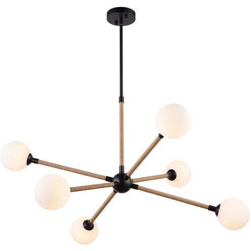 Capilano LED 36.2 inch Black Chandelier Ceiling Light