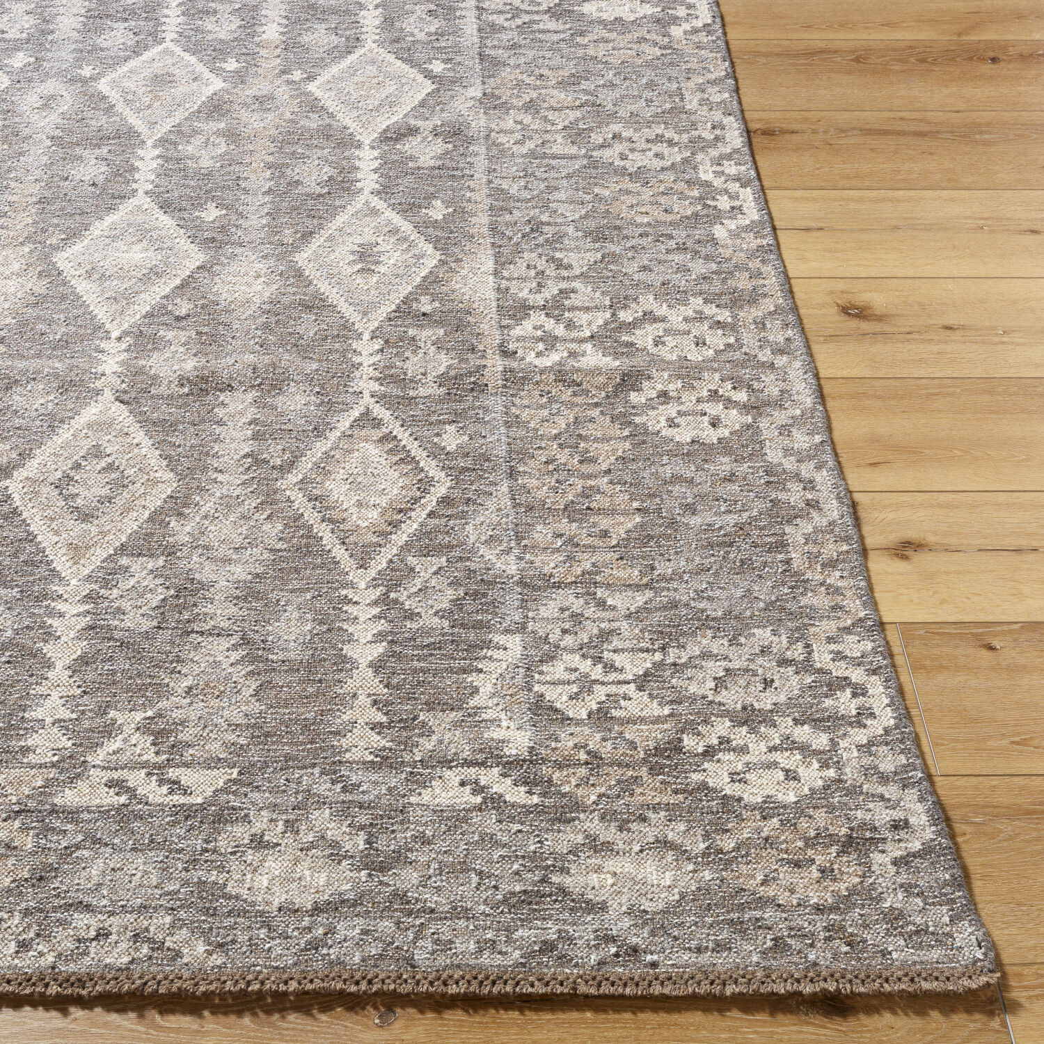 Tempe 36 X 24 inch Nickel / Sage / Metallic - Silver / Prairie Dust / Ash / Walnut Handmade Rug in 2 x 3
