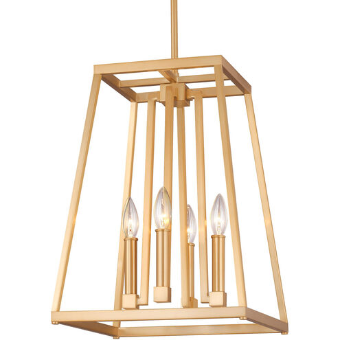 Sean Lavin Conant 4 Light 13 inch Gilded Satin Brass Indoor Pendant Lantern Ceiling Light