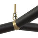 Calla 27.25 inch Brushed Gold Chandelier Ceiling Light in Matte Opal Glass