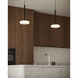 Stephord LED 4 inch Black Pendant Ceiling Light in Frosted Glass Shade